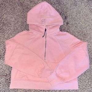 Lululemon pink half zip scuba sz: XS/S